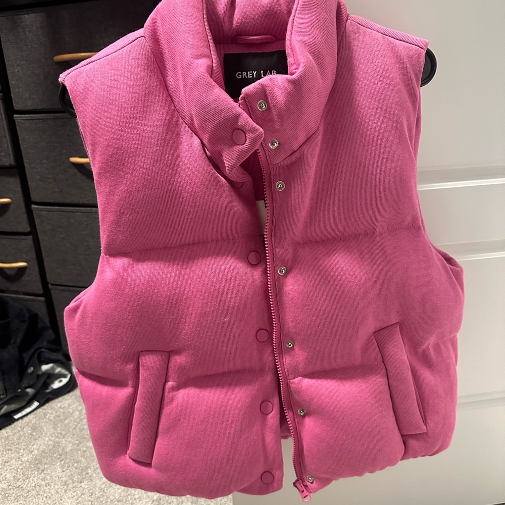 Grey Lab puffer vest- tags still attached!